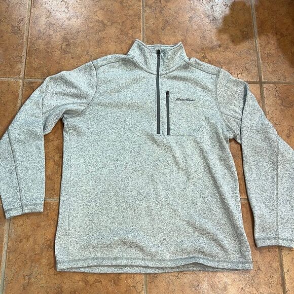 Eddie Bauer Men's 1/4 Zip Classic Pullover Sweater radiator Fleece size XL - Picture 3 of 10